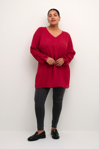 KAFFE CURVE Tunic 'Cami' in Red