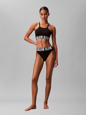 Calvin Klein Swimwear Bustier Bikinitop in Zwart