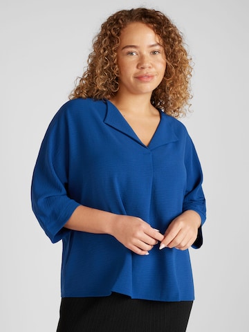 ABOUT YOU Curvy - Túnica em azul: frente