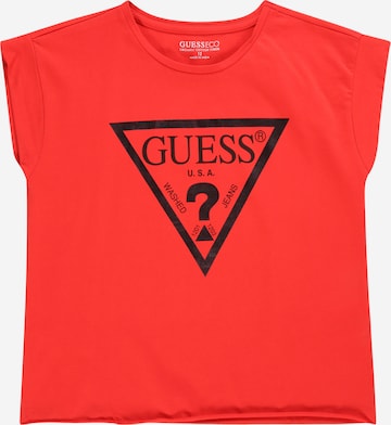 T-Shirt GUESS en rouge : devant