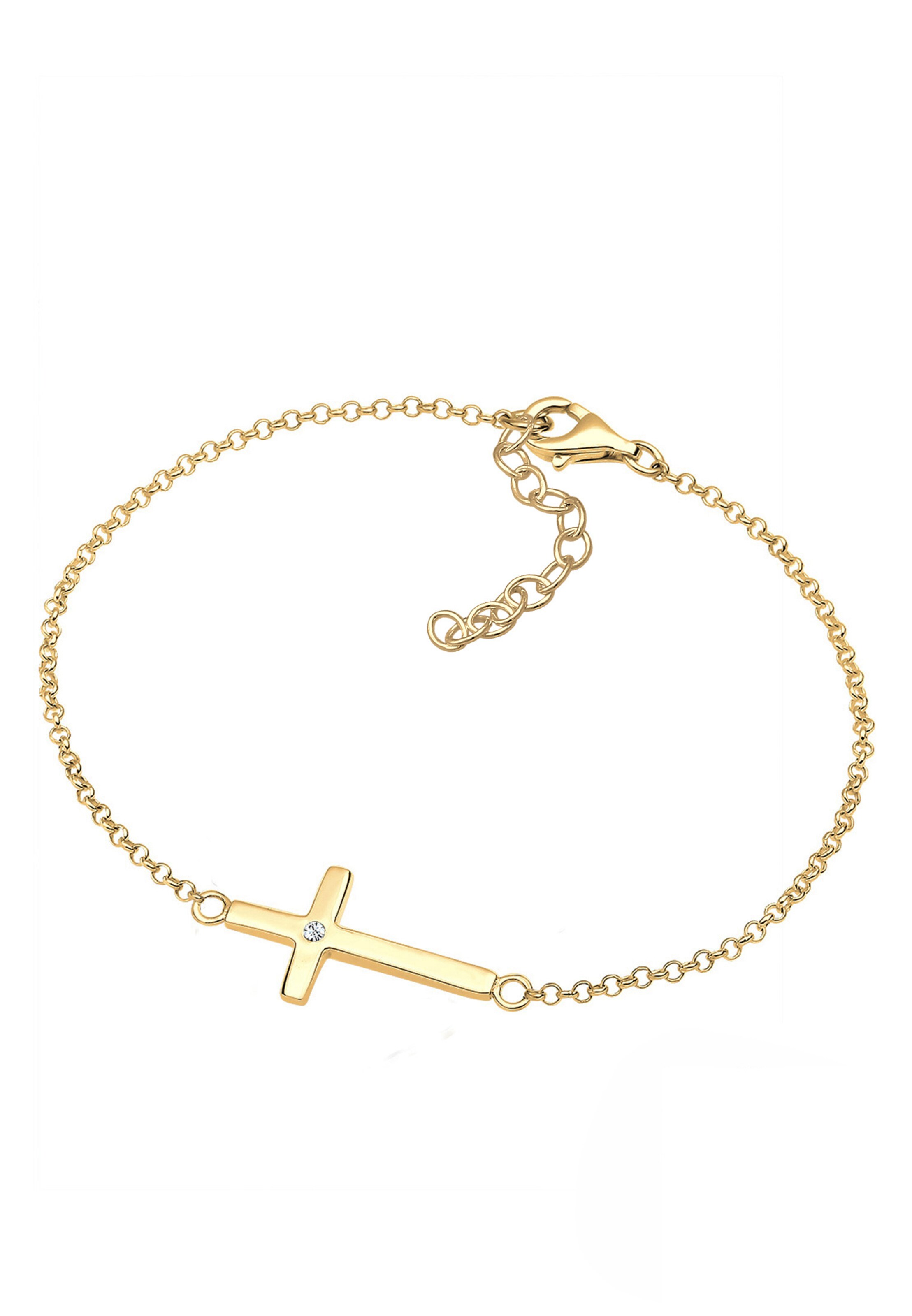 ELLI Armband 'Kreuz' in Gold
