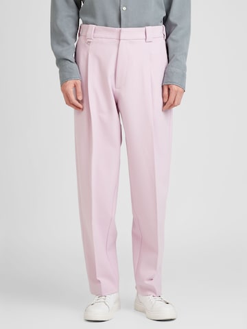 Regular Pantalon à plis 'Lance' Won Hundred en rose : devant