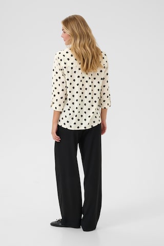 Cream Blouse 'Tiah' in Wit