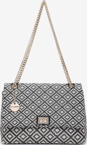 Borsa a spalla 'Borsa a Spalla Donna Amelia Plus - Jacquard Geometrico Poliestere' di Kassandra in nero: frontale
