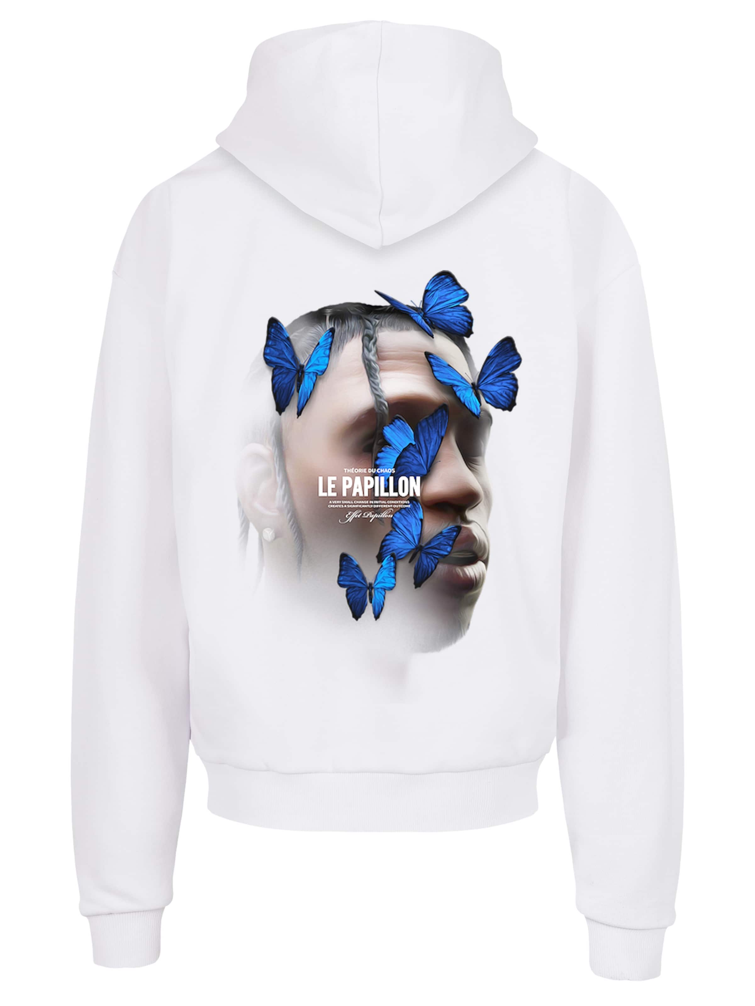 MT Upscale - Sweatshirt 'Le Papillon' em branco