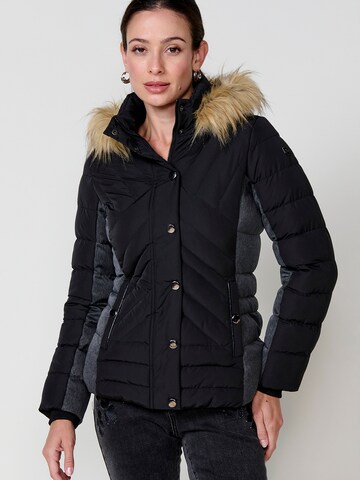 Veste d’hiver KOROSHI en noir : devant