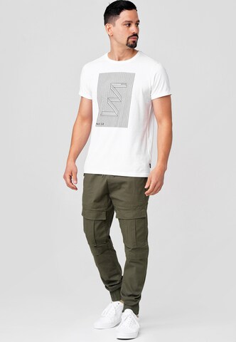 INDICODE JEANS Regular Cargobroek 'Dennis' in Groen