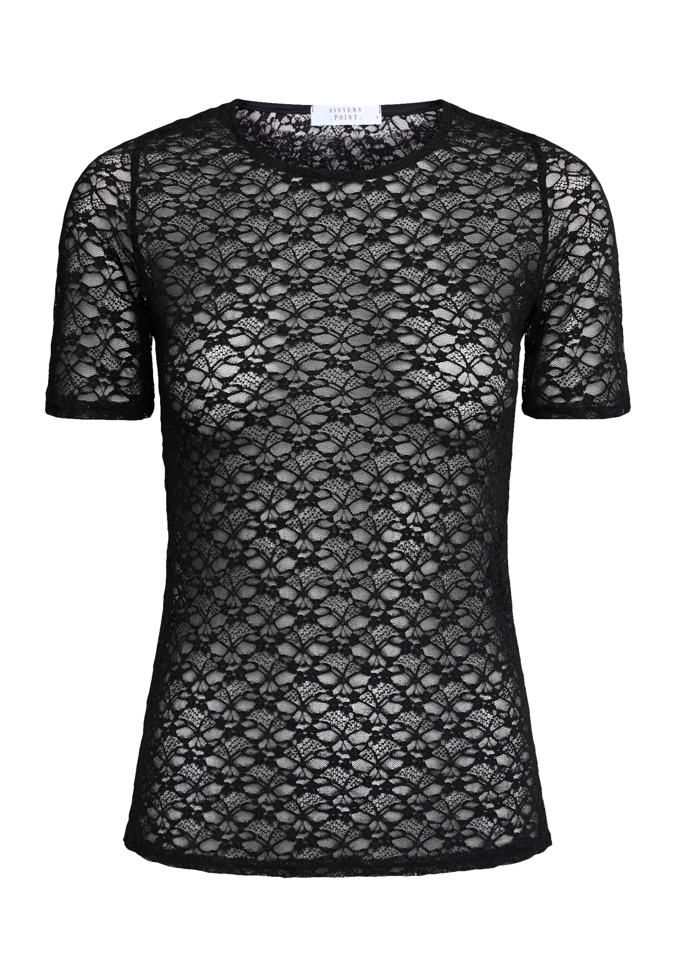 SISTERS POINT - Camiseta 'GIMAS-SS' en negro: frente