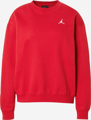 Felpa 'BRKLN FLC' di Jordan in rosso: frontale