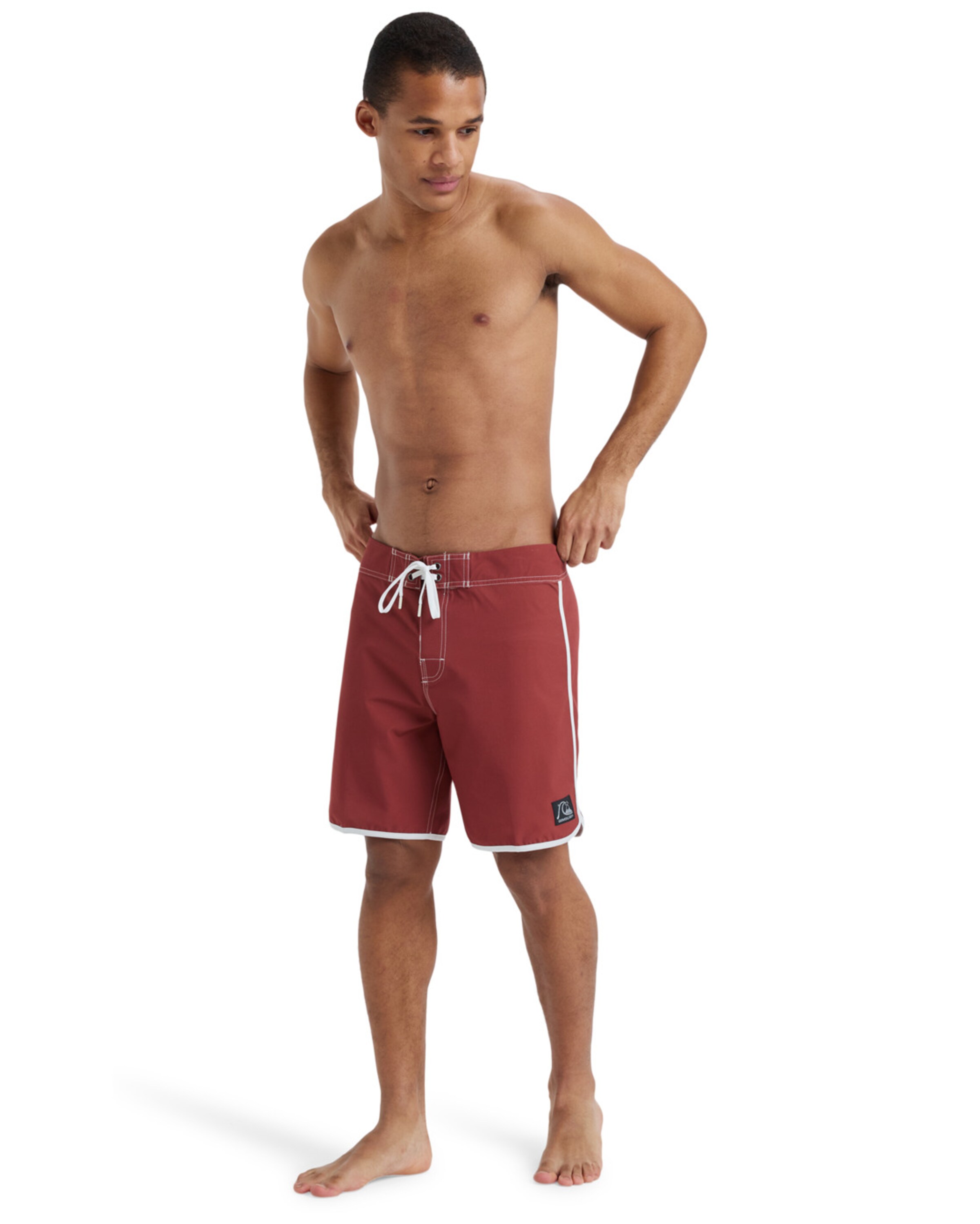 QUIKSILVER Regular Shorts 'Original Scallop' in Rot