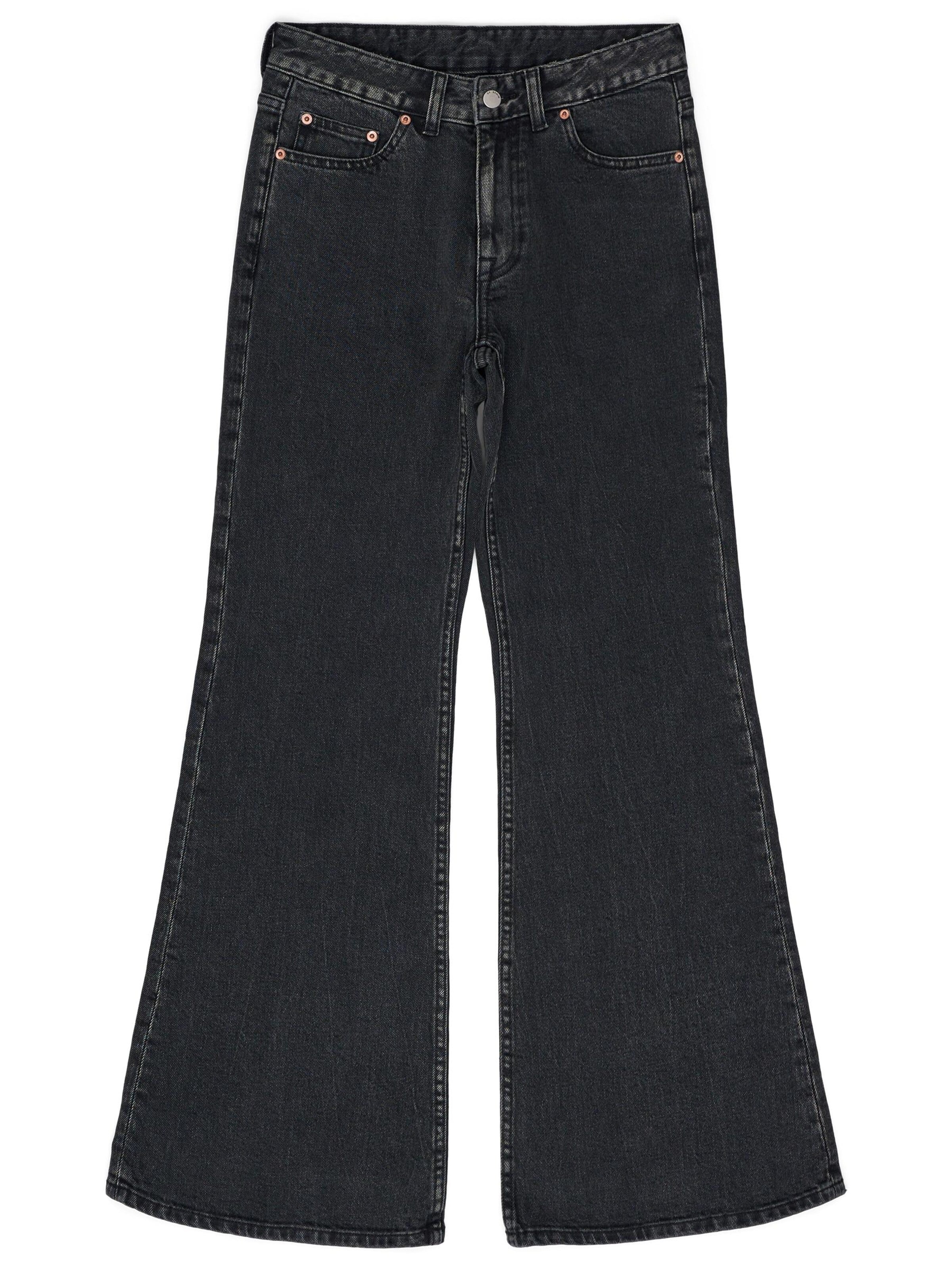 Dr. Denim Regular Jeans 'Elba Mid Bootcut' in Zwart: voorkant