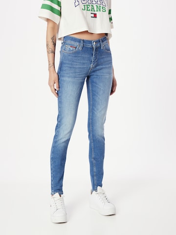 Tommy Jeans - Skinny Calças de ganga 'Nora' em azul: frente