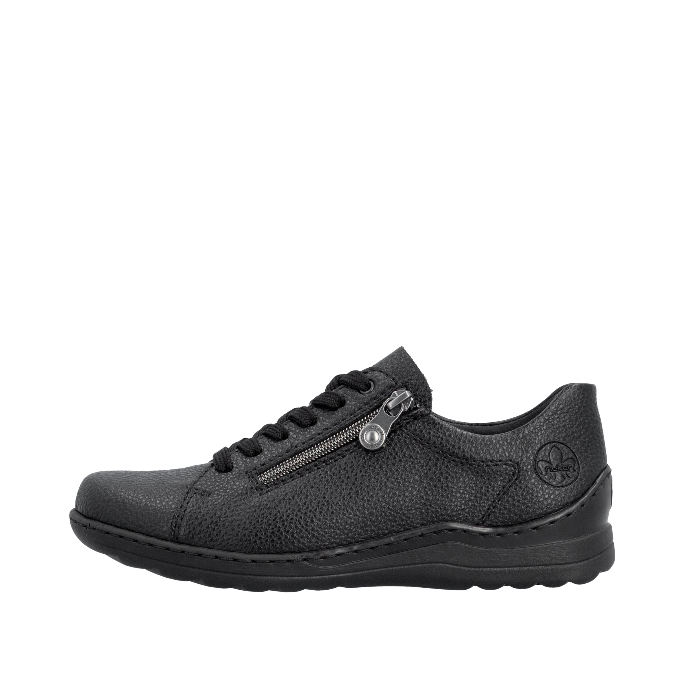 Chaussure à lacets Rieker en noir
