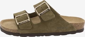 ROHDE Pantolette 'Alba' in Grün: Vorderseite