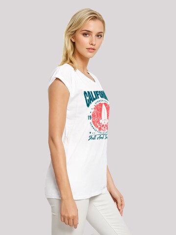 F4NT4STIC Shirt 'California skull summer vibes' in White