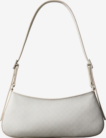 Calvin Klein - Mala de ombro em branco: frente