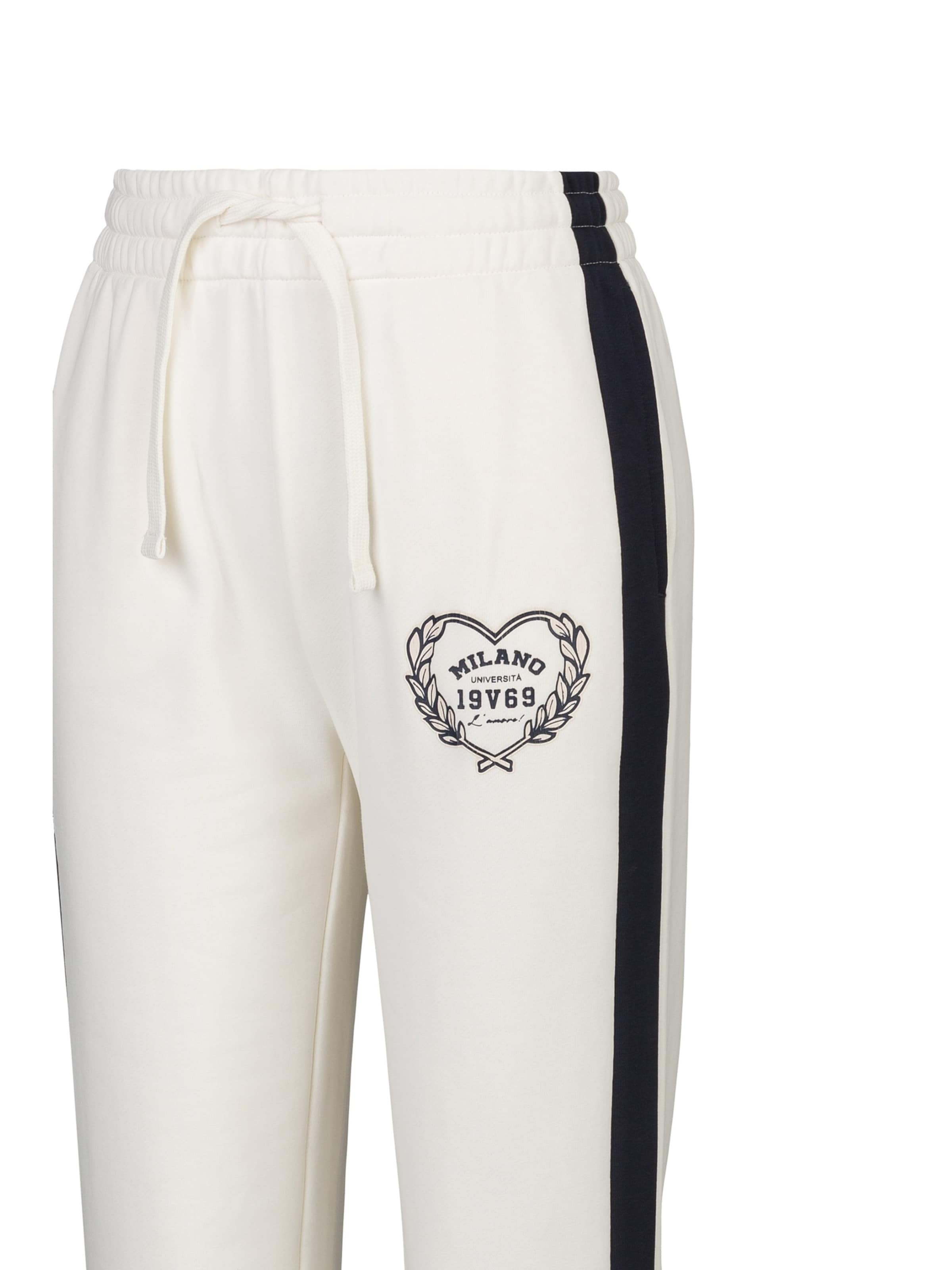 19V69 ITALIA Tapered Broek 'Keta College' in Beige