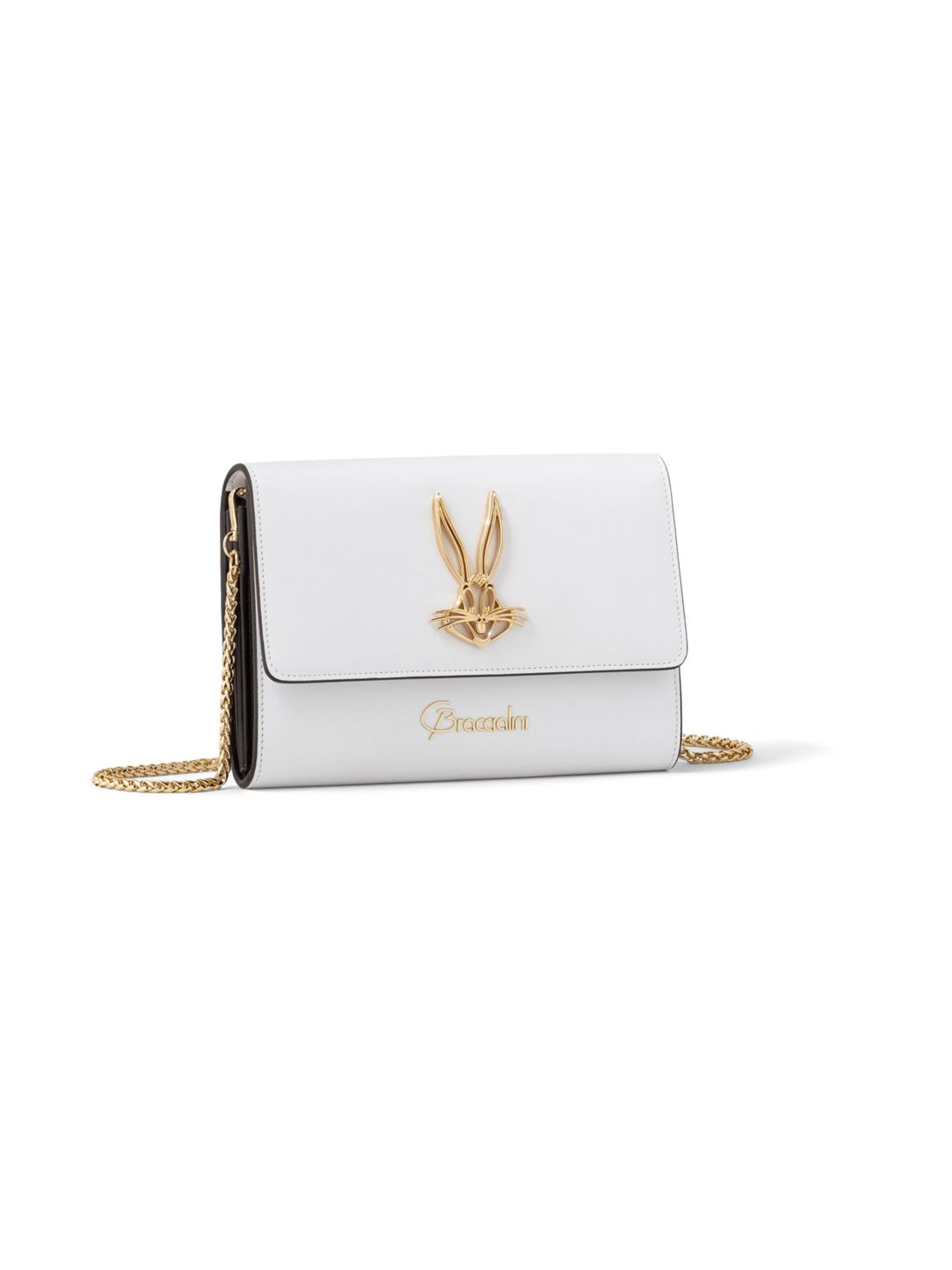 Braccialini - Bolso de noche 'Lady Bugs Bunny' en blanco