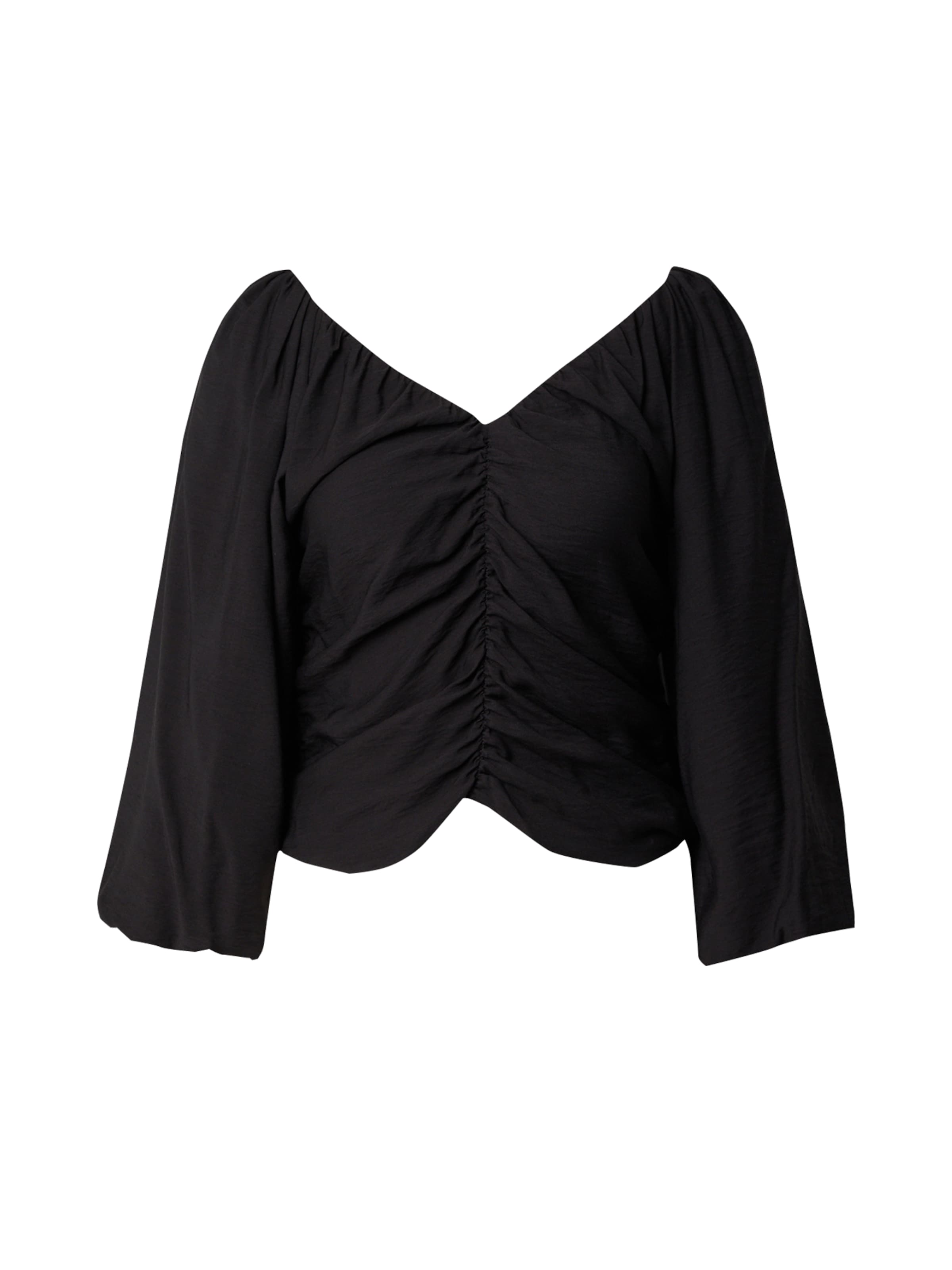 modström Blúz 'Fisher' - fekete: elől