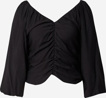 modström Blouse 'Fisher' in Zwart: voorkant