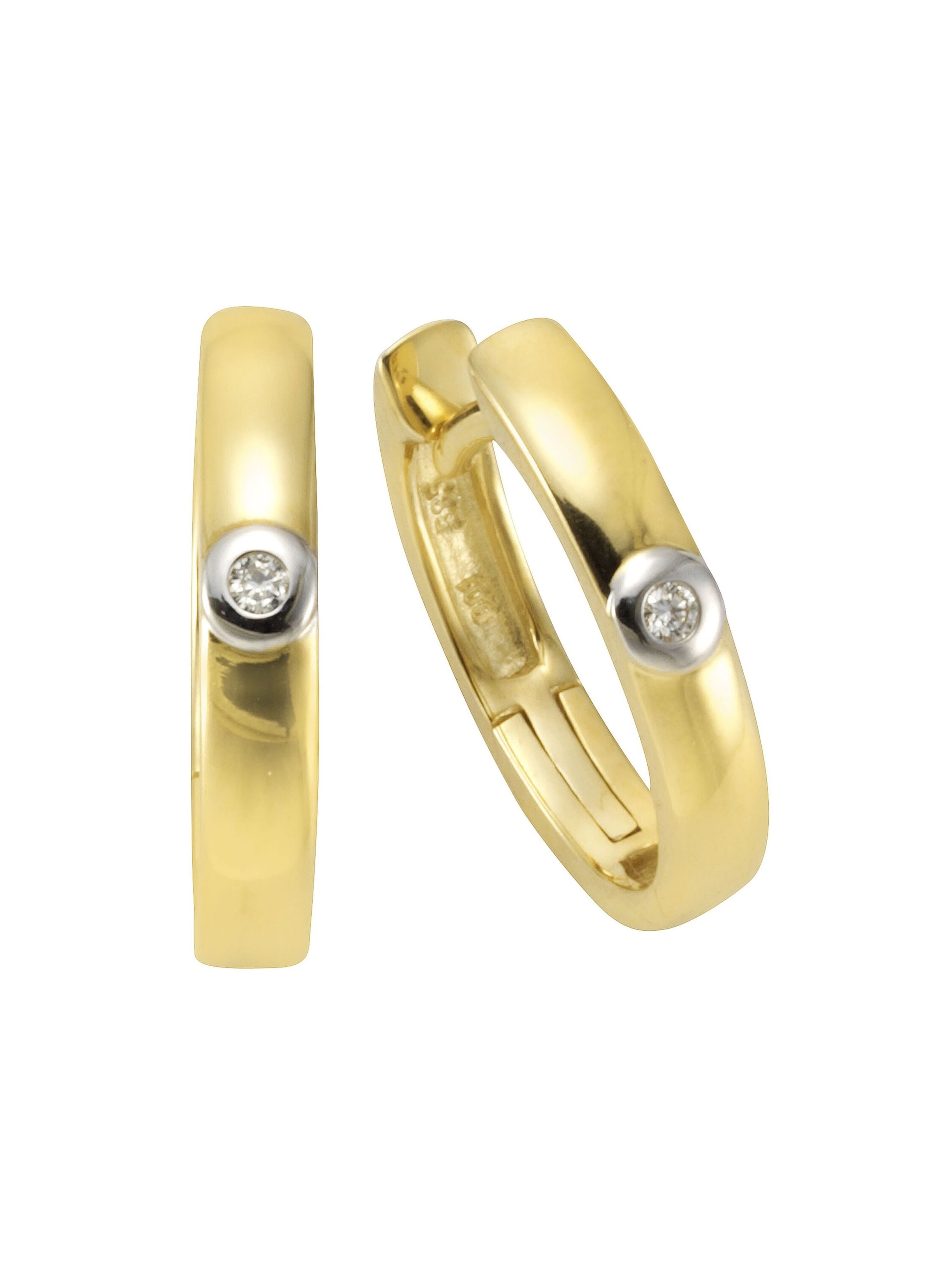 Boucles d'oreilles Orolino en or : devant