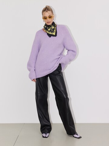 LeGer by Lena Gercke Oversized Sweater 'Sandra' in Purple