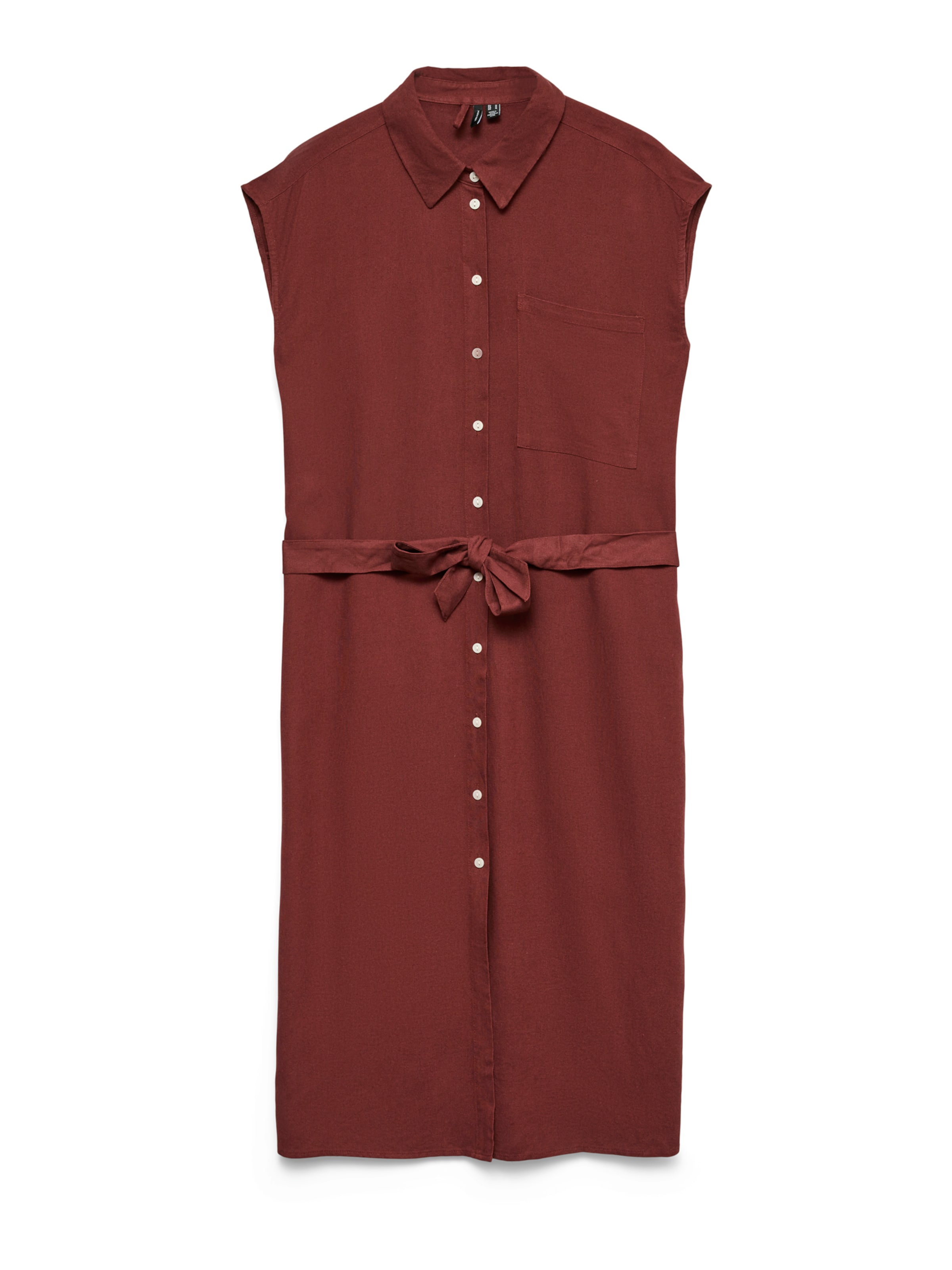 Robe-chemise 'VMMMymilo' Vero Moda Maternity en marron : devant