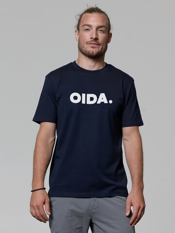 T-Shirt ' Oida ' Watapparel en bleu : devant