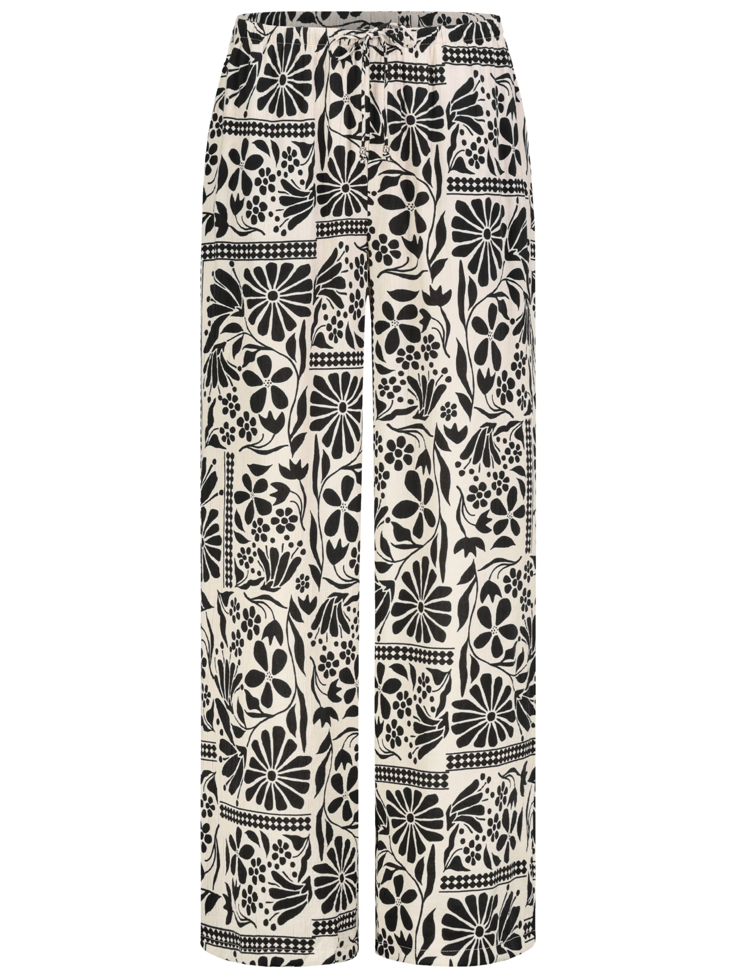 Eight2Nine Wide Leg Hose in Schwarz: Vorderseite