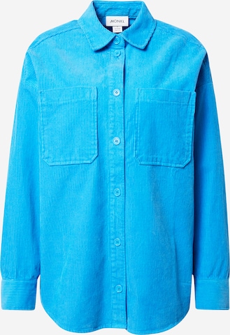 Monki - Blusa em azul: frente