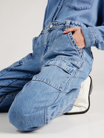 Wide leg Jeans cargo 'TIANNA' di Abrand in blu