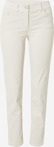 GERRY WEBER Slimfit Jeans in Beige: predná strana