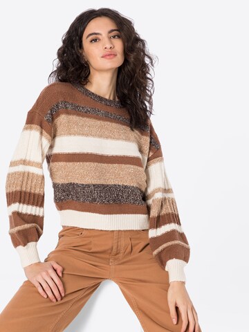 VERO MODA Sweater 'GRACELYN' in Brown: front