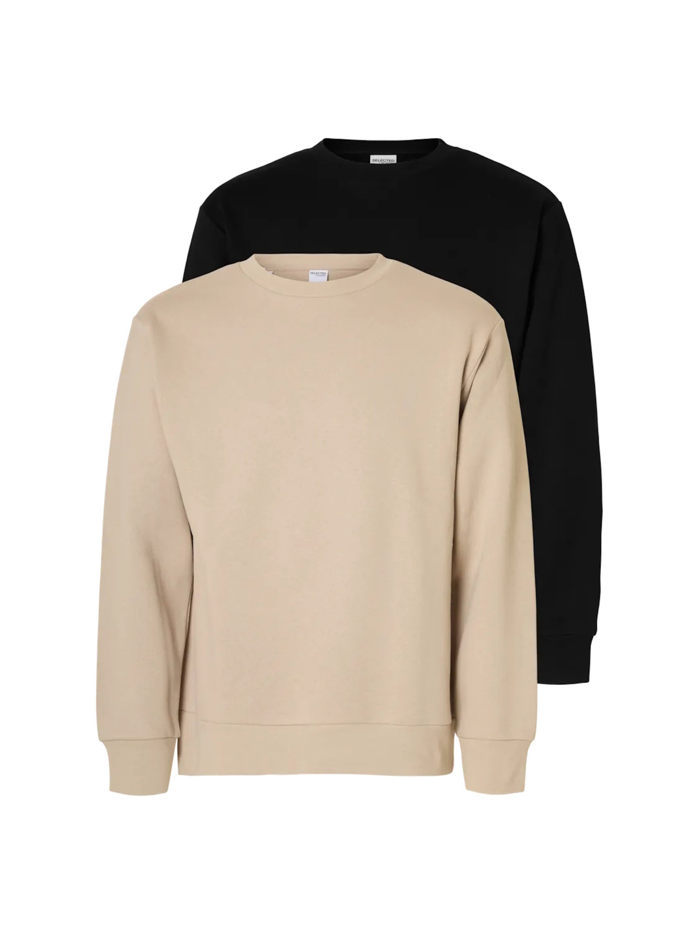 SELECTED Sweatshirt i beige: forside