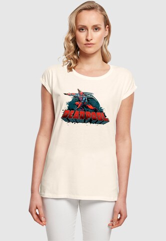 T-shirt 'Deadpool - Sword' ABSOLUTE CULT en beige : devant