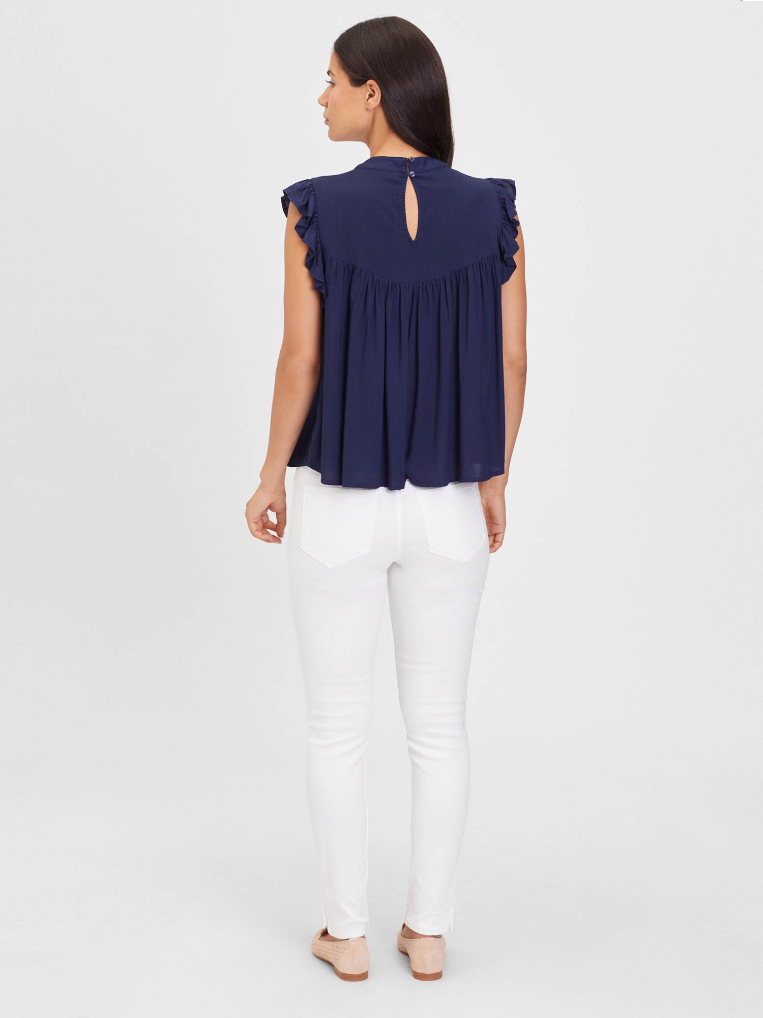 LASCANA Bluse in Navy 