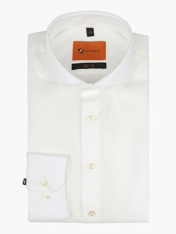 Suitable Button Up Shirt in White: front