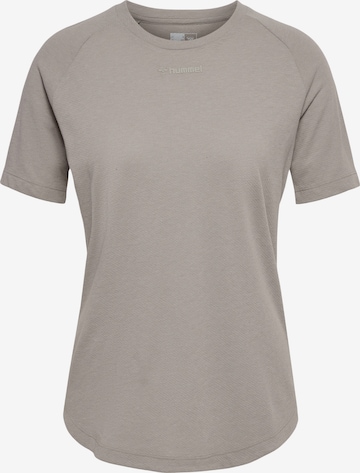 T-shirt fonctionnel Hummel en marron : devant