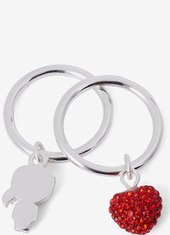 Karl Lagerfeld Schmuckset ' Ikonik Pave Heart' in Silber