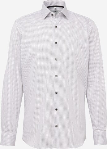 OLYMP Regular fit Button Up Shirt 'Level 5' in White: front