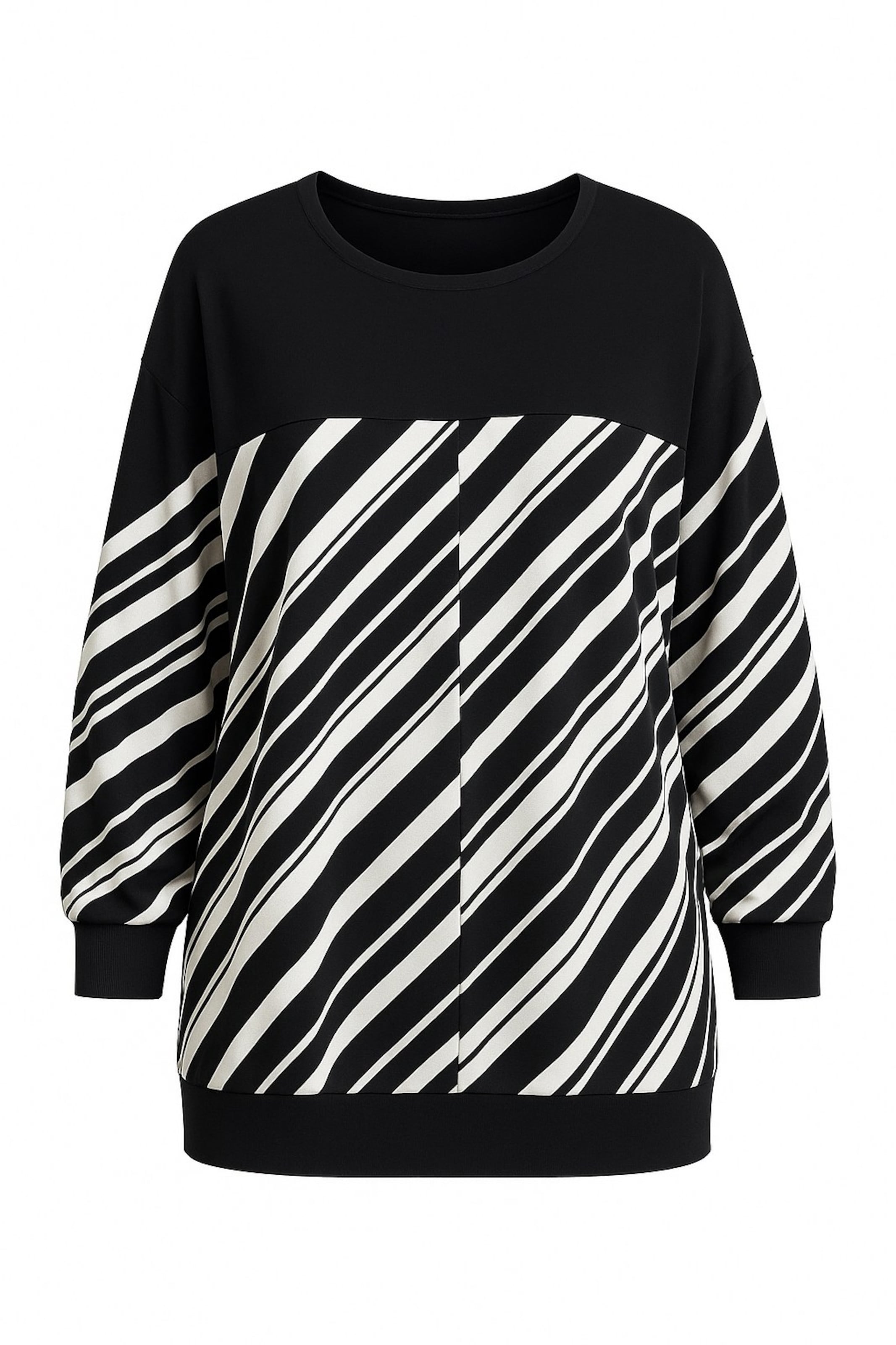 Stil Diva Shirt in Zwart: voorkant