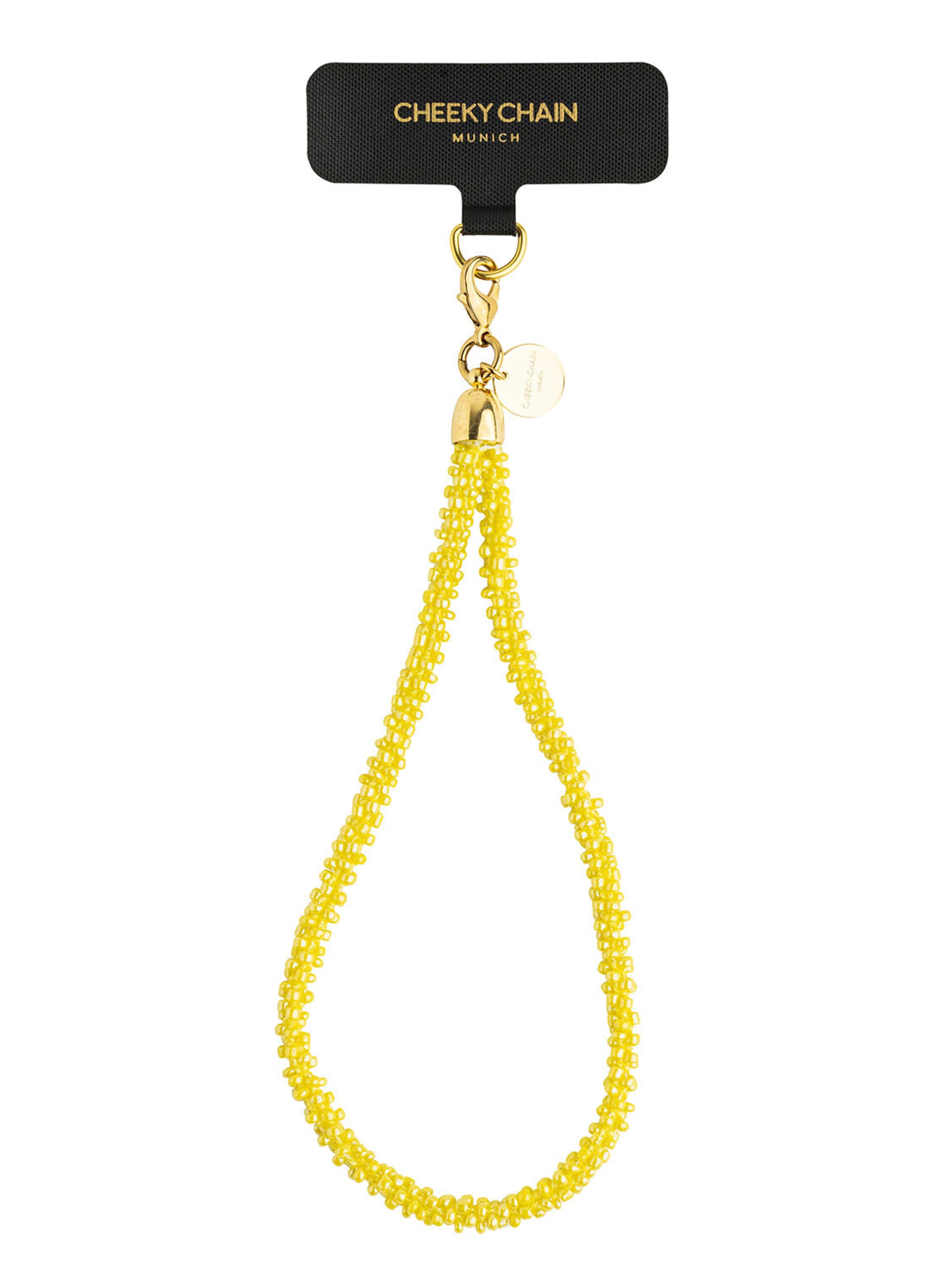 Cheeky Chain Munich Smartphonehoesje 'Hawaii' in Geel: voorkant