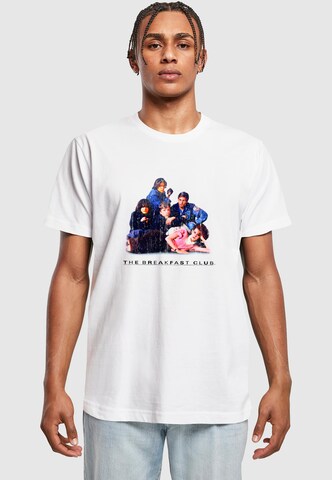 Merchcode T-Shirt 'The Breakfast Club' in Weiß: Vorderseite