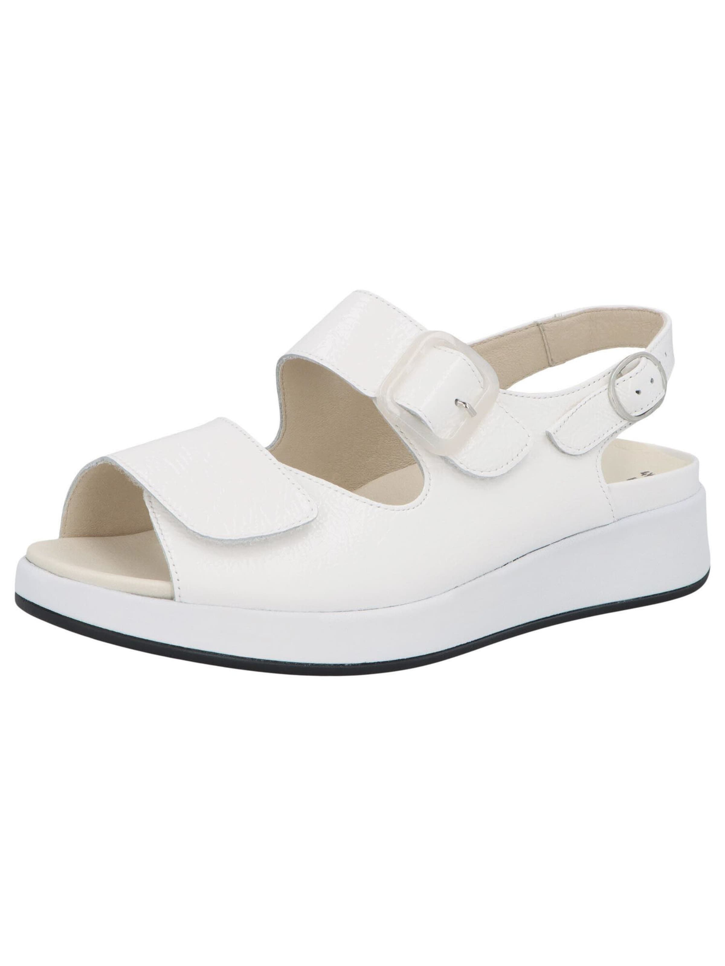 SOLIDUS Sandalette 'Hannah' in Weiß: Vorderseite