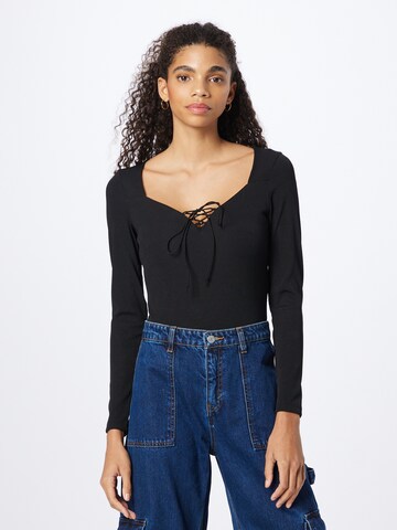 Pimkie - Body camiseta 'BILAL' en negro: frente