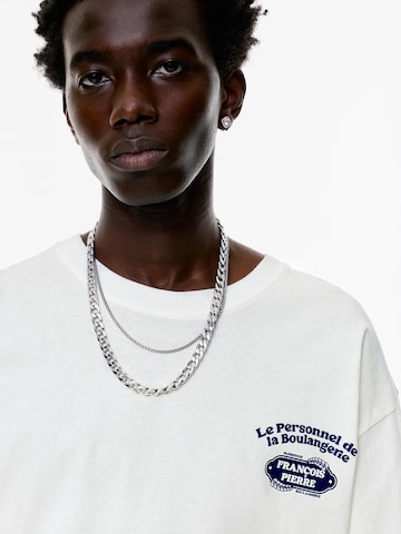 T-Shirt 'MC PARIS 01' Pull&Bear en blanc