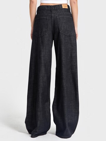 Wide Leg Jean 'Palazzo High Rise Jeans' IT'S BASIC en bleu