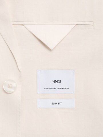 MANGO MAN Slim Fit Сако 'ETHEREAL' в бежово