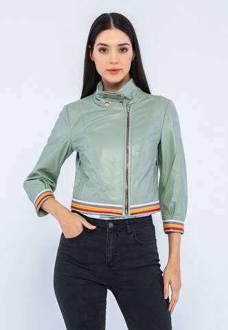 Giorgio di Mare Between-Season Jacket in Green: front