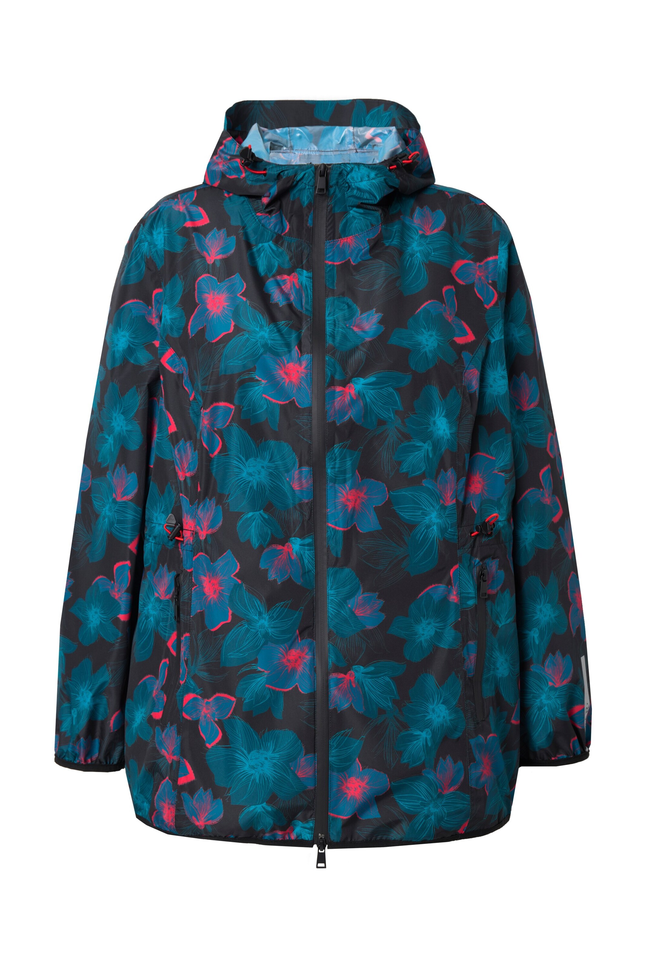 Ulla Popken Between-season jacket in Black: front